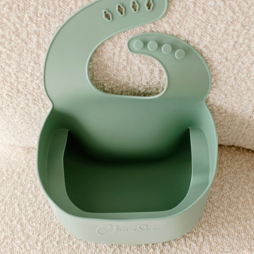 Green Vomit Bucket Bib and Wet Bag