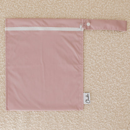 Purple Vomit Bucket Bib and Wet Bag